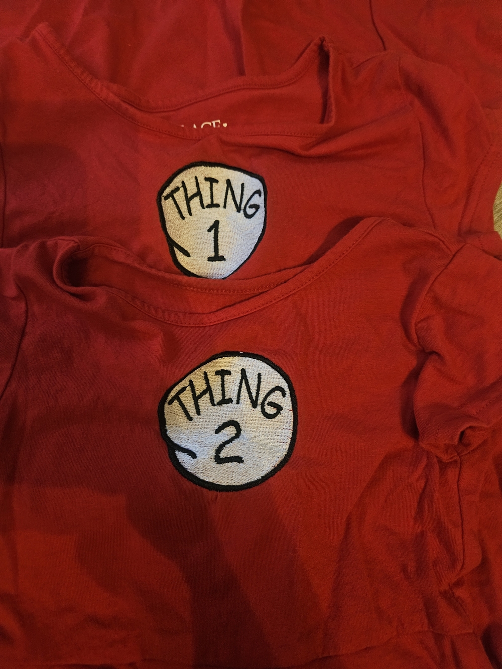 Kids' Red "Thing 1" & "Thing 2" Matching Dresses
